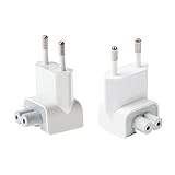 BEYEE AC Adapter Europa Stecker Reise-Ladegerät Konverter Ersatzanschluss für iPod, iPhone, iPad, Tablets, MacBook AC Netzteil (2xEU Stecker)