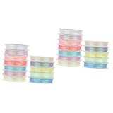 NUOBESTY 2 Sätze Nachtlicht Maschinenstickgarn Goldenes Stickgarn Glühgarn Stickrahmen Schulanfänger Embroidery Verschleißfeste Gewinde Stickgarn Selber Machen Das Haustier 12 Rollen * 2