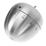 BESTOYARD Mechanische Eieruhr aus Metall Minuten Küchentimer Praktischer Küchenzeitnehmer Back und Kochzeit Erinnerung Einfach Bedienbar Langlebig Geeignet