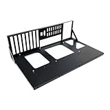 Rastapulz Offener Gehäuserahmen, Breites Gehäuse-Wärmeableitungsdesign, Verdickte Motherboard-Halterung für ATX/M-ATX/ITX-Motherboards