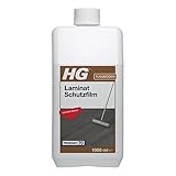 HG Laminat Versiegelung mit Glanzeffekt, Produkt 70, Politur Schützt Böden vor Abnutzung, Kratzern und Beschädigungen, für Alle Arten von Laminatböden, Rutschfest - 1 L (136100105)