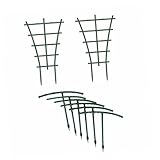 ORFOFE 8 Stück Teiliges Kletterpflanzen Spalier mit Erdspitzen Stabiles Rankgitter für Tomaten Gurken Bohnen und Klettergemüse Pflanzenstütze für Gesunde Pflanzenentwicklung Einfache im