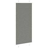 Homvdxl Plissee für Fenster ohne Bohren oder Wandmontage, Multi-Size Klassisches Rollo für Home Office, Anthrazit, 100 x 200 cm