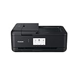 Canon PIXMA TS9550 Drucker Farbtintenstrahl Multifunktionsgerät DIN A4 A3 (Drucker A3, Scanner, Kopierer, 5 separate Tinten, WLAN, LAN, Print App, 2 Papierzuführungen, Duplexdruck) schwarz