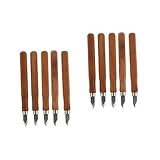 Lurrose 10 Stk Holz bearbeitungs messer bastelzeug craft schnitzwerkzeug set handwerkskunst Tischler-Markierungsmesser Schnitzwerkzeuge Holzgriff Holzbearbeitungsmesser Markierungsfräser