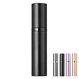 BRARIOS Parfümzerstäuber Nachfüllbar,leer Reise Parfüm Zerstäuber,5ml Mini Portable Sprühflasche,Taschenzerstäuber für Unterwegs(J-Schwarz)
