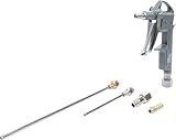 BGS Druckluft Ausblaspistole Pressluftpistole Druckluftpistole Blaspistole 3 Düsen Aluminium