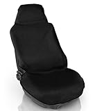 Maxmoc Autositzschoner, Wasserdicht Autositzbezüge, Sitzbezüge Auto Schwarz, Universell Schonbezug Vordersitze, Sitzschoner Auto Werkstattschoner für Werkstatt, Arbeit, Sport