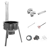 Tragbarer Holzofen, effiziente Heiz- und Kochlösung für Camping, Wandern und Outdoor-Abenteuer