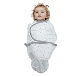 Baby Pucktuch Babydecke 100% Baumwolle Baby Pucksack Puckschlafsack Geschenkset für Junge Mädchen Unisex Neugeboren (Stern, S)