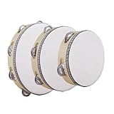 Kleines Tambourin-Set, 3-teilig, für Partys, Hochzeiten, Klassenzimmer, Schulen, Kinder, Anfänger, Events, Schulen