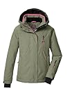 killtec Mädchen Skijacke/Funktionsjacke mit Kapuze und Schneefang KSW 205 GRLS SKI JCKT, sage, 152, 43553-000
