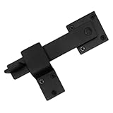 Vaguelly 1 Satz Bildschirmtürschloss Scheunentor Für Türen Baracke Schlüssel Verriegeln Torriegel 180-grad-verschlüsse Riegelschlösser Für Innentür Schloss Für Tür Kohlenstoffstahl Black