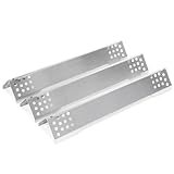 GFTIME 40.2CM Edelstahl Brennerabdeckung Gasgrill für Rösle Videro G3, G3-S, G3-S Nero, Vario+, Flammenverteiler 1.0MM für Rösle Videro Ersatzteile, Zubehör für G2, G4, G6 Serie und Sansibar, 3 Stück