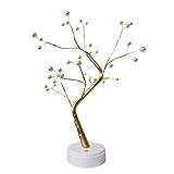 Veemoon Rasenlichter Tischdekoration zum Jubiläum Feenbaum LED-Lichtbaum Tischlampen hochzeitsdeko Gartenlicht LED Gartenlampe Esstisch Bonsai Baum Landschaftslichter Gartenbeleuchtung