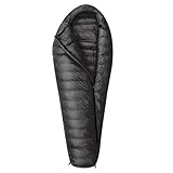 Erwachsenen Daunenschlafsack， Ultraleichter Mumienschlafsack aus Gänsedaunen mit Kompressionssack, Winterschlafsack for Rucksackreisen und Camping