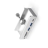 Aluminium-Clip-Adapter, 5 Gbit/s, High-Speed, 6 Ports, USB 3.0, Typ C, 3,5 mm, USB-Splitter, Dockingstation, Expander für Laptop