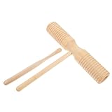 UPKOCH Holz Guiro Percussion Instrument für Anfänger Kindgerechtes Orff Instrument mit Rillen Leichtes Holzspielzeug für Musikalische Früherziehung und Rhythmusgefühl für Musikunterricht