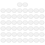 MAGICLULU 50 Stück Transparente Kazoo Flötenmembranen aus Abs Kunststoff Langlebiges Flötenzubehör für Kazoo Blasinstrumente für Musiker