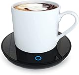 GARMEE Elektrischer Kaffeewärmer kaffetasse warmhaltend - Smart Schreibtisch Tassenwärmer mit 2 Temperatureinstellungen Tassenwärmer Teewärmer Elektrischer Getränkewärmer für Kakao Milch