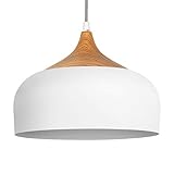 tomons Pendelleuchte Weiß LED Deckenlampe Skandinavisch Moderner Simpler Stil für Wohnzimmer Esszimmer Restaurant