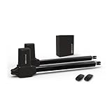 SCS Sentinel, MVE0116, 24V Zylinderantrieb für Drehflügeltore 4M/300kgs, 2 Fernbedienungen 2 Kanäle, Kompatibel mit Holz, Aluminium, Eisen, verstärktem PVC, SimplyOpen 1+