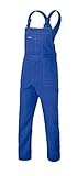 Safety ARTMAS Comfort Latzhose Professionelle Arbeitshose Herren atmungsaktiv schützend für einen Monteur Gärtner Mechaniker Reißverschlusstasche Schutzkleidung leicht; Blau; Höhe 188cm; (58)