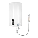 BAOCHADA Warmwasserspeicher Boiler 50L/80L/100L/120L, Energiesparend 2000W Vertikaler Wandmontierter Warmwasserbereiter mit LED-Temperaturanzeigee für Badezimmer, Friseursalons Smart Boiler (120L)