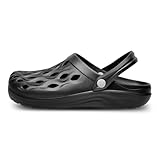 Ladeheid Herren leichte Eva Clogs Gartenclogs Gartenschuhe LA-CA-17 (Schwarz, 41 EU)