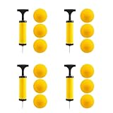 Hfourhnik Roundnet Spiel Ball Austauschbare Wettkampf Bälle Mini Volleyball 12 Pack mit Pumpe