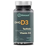 Taxifolin 92% (Dihydroquercetin DHQ) mit Vitamin D3 – Unterstützung für das Immunsystem und die Knochengesundheit – 530 mg pro Kapsel, 60 Vegane Kapseln