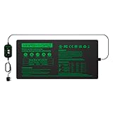 MARS HYDRO Heizmatte für Pflanzen 25x52 cm, Heizkissen Heizmatten mit Thermostat für Sämling Germination, Haustier und Reptilien, IP67 Wasserdicht