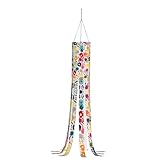 XTUAG Printhalloween Windsack-Flagge, Halloween-Outdoor-Dekorationen mit LED, für Hof, Garten, Dekoration, ohne Licht