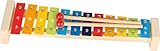 goki 61907 Xylophon mit Notenheft, 37,5 cm, Holz/Metall, 12 Klangplatten, 2 Schlägel, Musikinstrument ab 3 Jahren