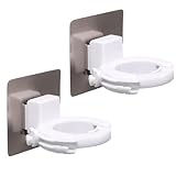 ULDIGI 2 Stück Verstellbare Handhalter Wandmontage Duschgelhalter Flaschenhalter ohne Bohren für Dusche Bad Shampoo Seifenspender Flaschen