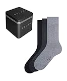 FALKE Herren Socken Happy Box Uni 3-Pack M SO Baumwolle einfarbig 3 Paar, Mehrfarbig (Sortiment 0010), 43-46