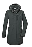 killtec Damen Funktionsparka/Parka mit abzippbarer Kapuze KOS 30 WMN PRK, dunkelgrün, 40, 42918-000