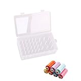 Aufbewahrungsbox Für Spulen Nähgarn Aufbewahrungsbox Leer Stickgarn Nähgarn Aufbewahrung Box für 42 Garnrollen Praktische Nähgarnhalter für Aufbewahrung Stickgarn Bastelarbeiten Nähen Nähfaden