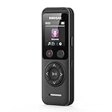 128GB Digital Diktiergerät - BMDSAE Dictaphone mit Dual Mikrofon 3072 Kbps HD AB Wiederholung Aufzeichnungsüberwachung Rauschreduzierung Sprachaktivierungsaufzeichnung