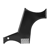 Watris Veiyi Bartschablone Herren, Bart Schablone Männer, Bartformungswerkzeuge, für Bart-Styling, Einfache Formen, Trimmen und Stylen, Bartlinie