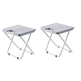 Unomor 2St tragbarer klapphocker klappbarhocker klappbarer tritthocker Klappbarer Sitz klappstuhl hoch Faltbarer Sitzhocker Folding Chair faltstuhl stühle einfach Angelstuhl Schemel EMU