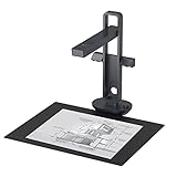 CZUR Buchscanner 14MP Scanner mit Led Schreibtischlampe, Dokumentenscanner mit OCR für Win und Mac, HD Dokumentenkamera scan bis zu A3 (Aura Pro)