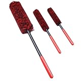 VINTORKY 3 Stück Teiliges Reifenreinigungsbürsten mit Ergonomischem Griff Langlebige Felgenbürste für Auto Alufelgenreiniger Praktische Reinigungsbürste Kompakt Leicht für Effektive