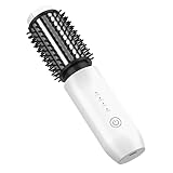 NeuWee kabellose Lockenbürste, Mini-3-in-1-Heißluftbürste mit 4 Temperaturstufen, beheizbarer Lockenstab für unterwegs und Reise-Glätteisen, 7000 mAh USB-aufladbare Lockenstabbürste (weiß)