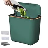 7L Küche Komposteimer Wandmülleimer mit Deckel Große Kapazität Hängender Mülleimer für Badezimmer Küche Wohnzimmer & Schlafzimmer Recycling