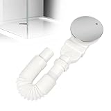 Hojalis Ablaufgarnitur Dusche 90 Mm, Duschtasse Abfluss Set Mit Geruchssperre,Haarsieb, Duschablauf Flach Mit Chrom Abdeckung, Extra Flach Abfluss Ablaufloch Set Für Duschtasse Duschwannen