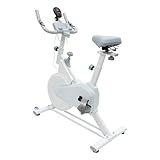 Heimtrainer Fahrrad mit Verstellbarem Widerstand und LCD-Monitor,Tablet-Halter,Ergometer Indoor Cycling Bike Bis 80KG,verstellbarer Höhe, Handgriff & Widerstand Indoor Fitnessbikes für Hause