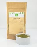 Stevia Pulver 250g von der Grünen Essenz - gemahlene Blätter - zuckersatz - 100% natürlich – ausgewählte Blätter - Stevia Blätter gemahlen für Tee Premium Qualität