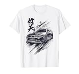 Dark Ink Legendary Skyline R34 Liberty Walk Style JDM T-Shirt