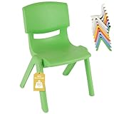 Bieco Kinderstuhl ab 1 Jahr bis 80 kg belastbar stapelbar | drinnen draußen gartenstuhl Kinder Stuhl kinderzimmer klappstuhl ab 3 Jahre ab 2 Jahre Stuhl Kinder hocker Plastik kindersessel Kleinkind